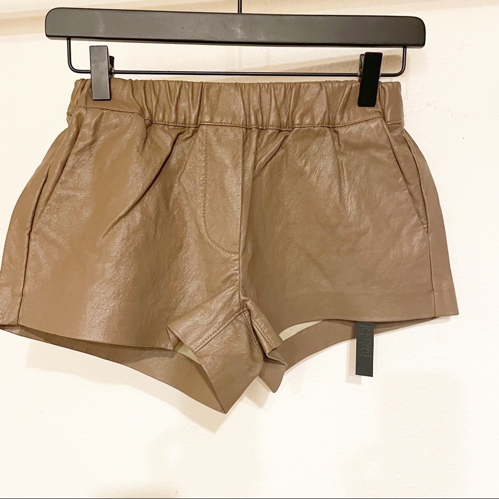 Blank nyc faux leather shorts